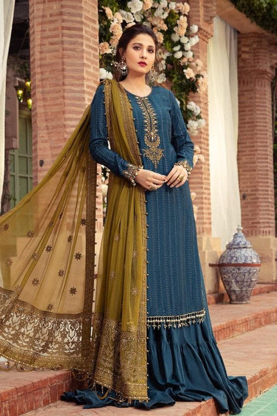 Styleloft.pk Maria B Embroidered Linen Unstitched 3 Piece Suit 3 PIECE