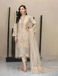 Styleloft.pk Maria B Embroidered Organza Suit Unstitched 3 Piece 3 piece