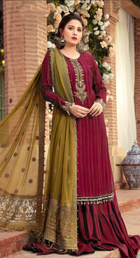 Styleloft.pk Maria B Embroidered Suit Unstitched 3 Piece 3 PIECE