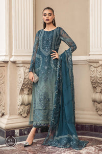 Styleloft.pk Maria B Embroidered Unstitched Chiffon 3-Piece Suit 3 piece