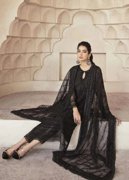 Styleloft.pk Mushq Signature Bridal Wear – 3-Piece Hand Embellished Net Outfit 3 piece