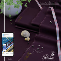 Styleloft.pk Pasha Soft Cotton Unstitched Suit for Men's 2 PIECE