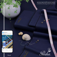 Styleloft.pk Pasha Soft Cotton Unstitched Suit for Men's 2 PIECE