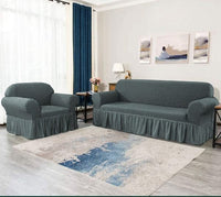 Styleloft.pk Persian Sofa Cover - Grey sofa cover