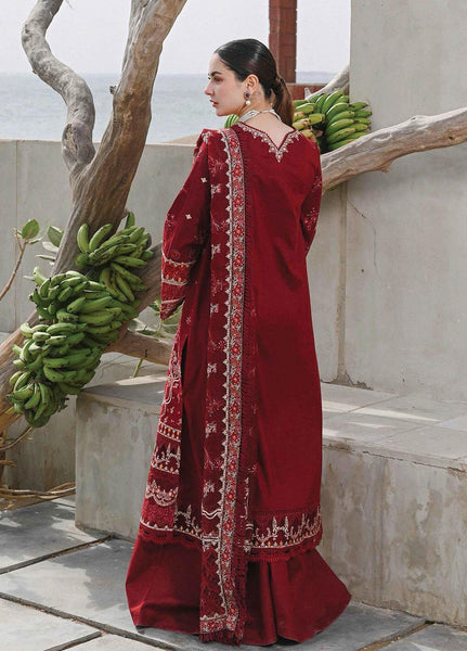 Styleloft.pk Qalamkar Luxury Embroidered Dhanak Unstitched 3-Piece - Winter Collection 3 PIECE