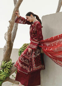 Styleloft.pk Qalamkar Luxury Embroidered Dhanak Unstitched 3-Piece - Winter Collection 3 PIECE