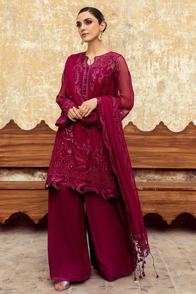 Styleloft.pk Qalamkar Unstitched Embroidered Luxury Chiffon 3 Piece 3 piece