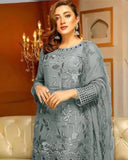 Styleloft.pk Ramsha Embroidered Linen Unstitched 3 Piece Suit 3 PIECE