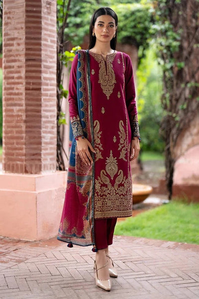 Styleloft.pk Sana Safinaz Embroidered Dhanak Suit Unstitched 3 Piece - Winter Collection 3 PIECE