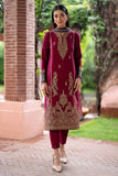 Styleloft.pk Sana Safinaz Embroidered Dhanak Suit Unstitched 3 Piece - Winter Collection 3 PIECE
