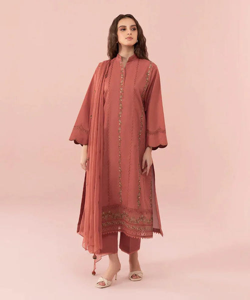 Styleloft.pk Sapphire Embroidered Linen Unstitched 3 Piece Suit 3 PIECE