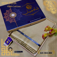 Styleloft.pk Shah Jahan Slub Cotton Unstitched Suit for Men's 2 PIECE