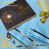 Styleloft.pk Shah Jahan Slub Cotton Unstitched Suit for Men's 2 PIECE