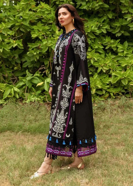 Styleloft.pk Siraa By Sadaf Fawad Khan Unstitched Embroidered Lawn 3Pc Suit 3 PIECE