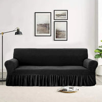 Styleloft.pk Turkish Style Sofa Cover - Black sofa cover