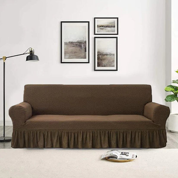 Styleloft.pk Turkish Style Sofa Cover - Dark Brown sofa cover