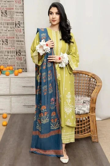 Styleloft.pk URGE Embroidered Lawn 3Pc Suit 3 PIECE