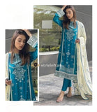 Styleloft.pk Zainab Chottani Luxury Lawn Collection 2023 3Piece Suit 3 PIECE