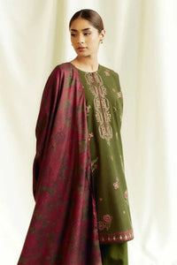 Styleloft.pk Zara Shah Jahan Embroidered Dhanak Suit Unstitched 3 Piece - Luxury Collection 3 PIECE