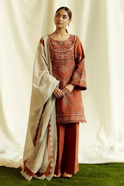 Styleloft.pk Zara Shah Jahan Unstitched Embroidered Lawn 3Pc Suit 3 PIECE