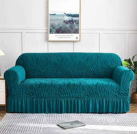 Styleloft.pk Zebra Velvet Sofa Covers - Zink sofa cover