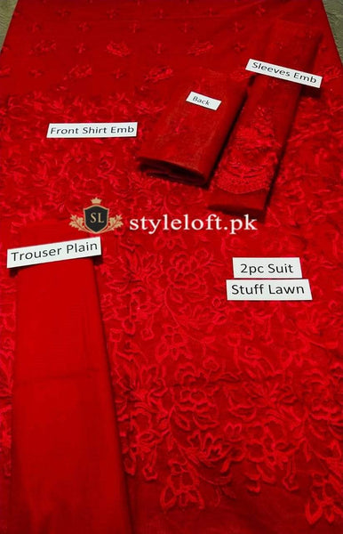 STYLE LOFT Baroque Spring/Summer Lawn 2Piece Suit(Shirt & Trouser) 2 PIECE