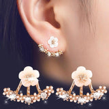STYLE LOFT Fashion Jewelry Cute Cherry Blossoms Flower Stud Earrings for Women Several Peach Blossoms Earrings e37
