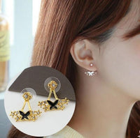 STYLE LOFT Fashion Jewelry Cute Cherry Blossoms Flower Stud Earrings for Women Several Peach Blossoms Earrings e37