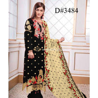 Agha Noor Winter 3Piece 1801-Black