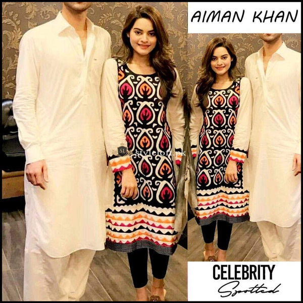 STYLE LOFT.PK Aiman Khan 2Pc Embroidered Lawn Dress D-164