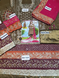 STYLE LOFT.PK Aisha Imran Bridal Collection 2019 Unstitched 3Piece Chiffon Suit