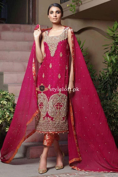 STYLE LOFT.PK Aisha Imran Bridal - Wedding Dresses Collection Red 3PC Suit