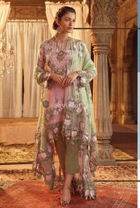 STYLE LOFT.PK Akbar Aslam Royal Luxury Chiffon Collection 2019 Unstitched 3 Piece Suit- D01-Neon Dreams