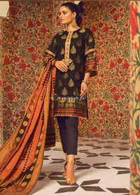 STYLE LOFT.PK Al Karam Embroidered Unstitched 3 Piece Suit AK19F 7D - Winter Collection