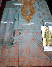 STYLE LOFT.PK Alkaram Studio Festive Linen Collection Unstitched 3PC Suit FC-5B