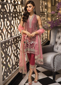 STYLE LOFT.PK Anaya by Kiran Chaudhry Embroidered Chiffon Unstitched 3 Piece Suit La Belle Soirée-Roselle 19-05