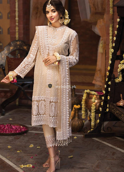 STYLE LOFT.PK Anaya by Kiran Chaudhry Embroidered Lawn Unstitched 3 Piece Suit AKC19F 01 AYLA - Festive Collection