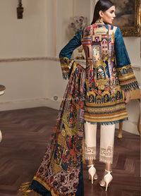 Anaya by Kiran Chaudhry Embroidered Lawn Unstitched 3 Piece Suit AKC19L 07 Electra - Spring / Summer Collection