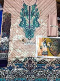 STYLE LOFT.PK Anaya By Kiran Chaudhry Embroidered Lawn Unstitched 3 Piece Suit AKC19VL 08 ANGELINA - Spring / Summer Collection 2019