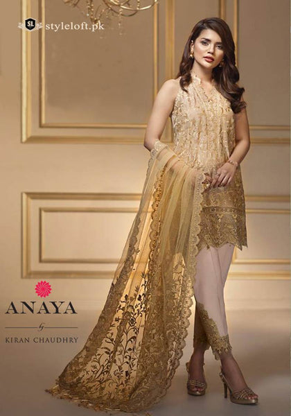 ANAYA Chiffon Collection 3Piece Suit ALF-07 Golden Harvest