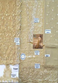 ANAYA Chiffon Collection 3Piece Suit ALF-07 Golden Harvest