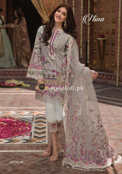 STYLE LOFT.PK Anaya Lawn Aarzoo Eid Collection 2019-D06 Nina Unstitched 3Piece Suit