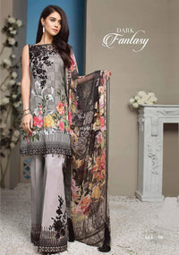 Anaya Linen 3Piece with Chiffon Dupatta AN-Dark-Fantasy