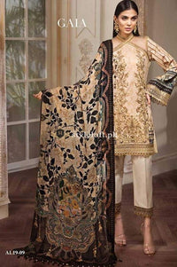 STYLE LOFT.PK Anaya Luxury Lawn Collection 2019 Unstitched 3 Piece Suit 09-Gala