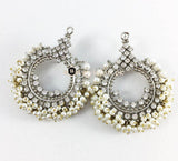 ANTIQUE WHITE PEARLS EARRINGS