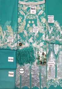 Asifa Nabeel Chiffon Collection 2018-Salt Sea 5E