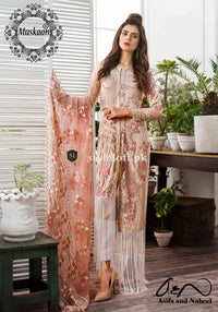 Asifa Nabeel Chiffon Collection 2018-Sweet Melody 3-C