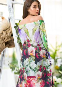 Asifa & Nabeel Embroidered Lawn Unstitched 3Pc Suit 2019