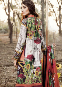 Asifa & Nabeel Lawn Collection 2019 3Pc Embroidered AN-01