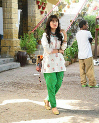 Ayeza Khan Celebrity Embroidered Lawn Unstitched 2Pc